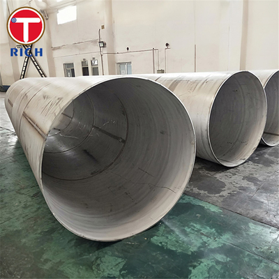 Harga yang bagus ASTM A409 TP201 Pipa baja tahan karat austenit berdiameter besar yang dilas untuk layanan korosif atau suhu tinggi on line