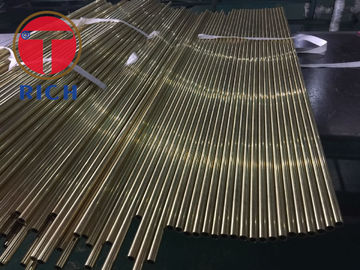 Harga yang bagus Dipoles Kuningan Round Tube ASTM B135 / Tabung Seamless Dingin Diambil C27000 C27200 H58 on line