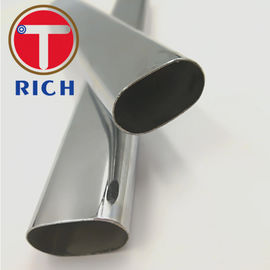 Harga yang bagus Tabung Pegangan Datar Oval Dekoratif / Tabung Baja Stainless Oval Dilas on line