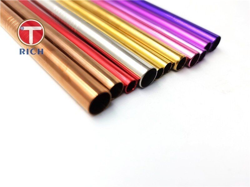 Eco Friendly Food Grade 304/316 Stainless Steel Sedotan Set Untuk Minuman Minum