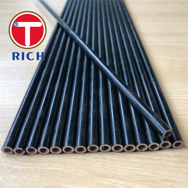 SPCC 4.76 X 0.7 Tabung Baja Otomotif Nylon Coated Air Brake PA12 Bundy Tubes