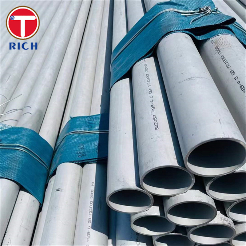 GB/T 34105 S22053 Hot Rolled Duplex Stainless Steel Pipe Untuk Struktur Teknik Samudra