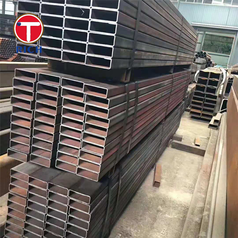 ASTM A500 Grade A Galvanized Steel Pipe Welded Black Square Hollow Pipe Untuk konstruksi
