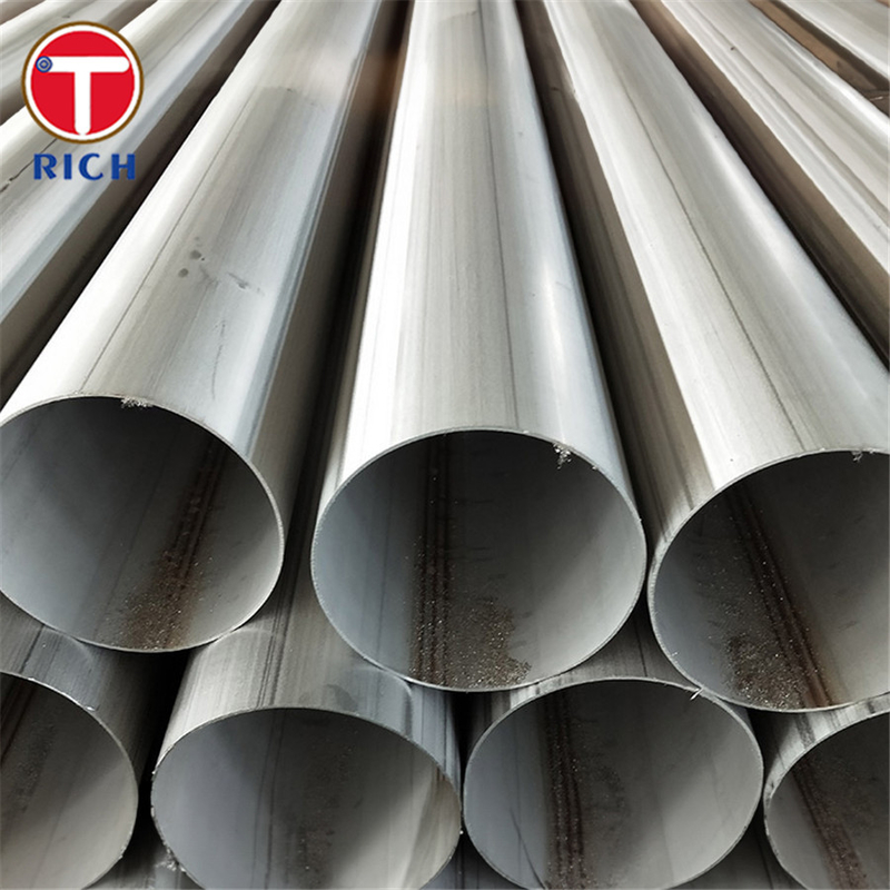 ASTM A409 TP201 Pipa baja tahan karat austenit berdiameter besar yang dilas untuk layanan korosif atau suhu tinggi