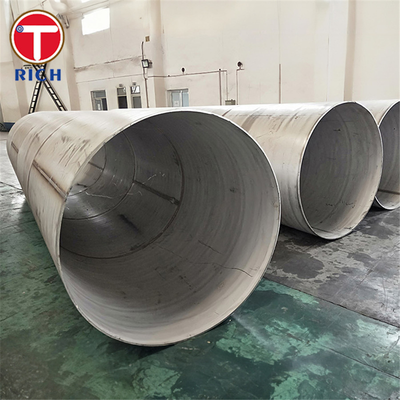 ASTM A409 TP201 Pipa baja tahan karat austenit berdiameter besar yang dilas untuk layanan korosif atau suhu tinggi