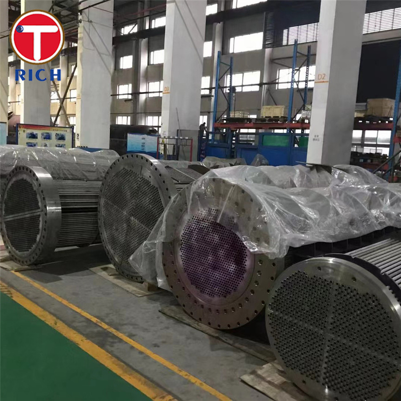 ASTM A688 304 Pipa stainless steel austenit yang dilas untuk pemanas air pemanas panas penukar panas