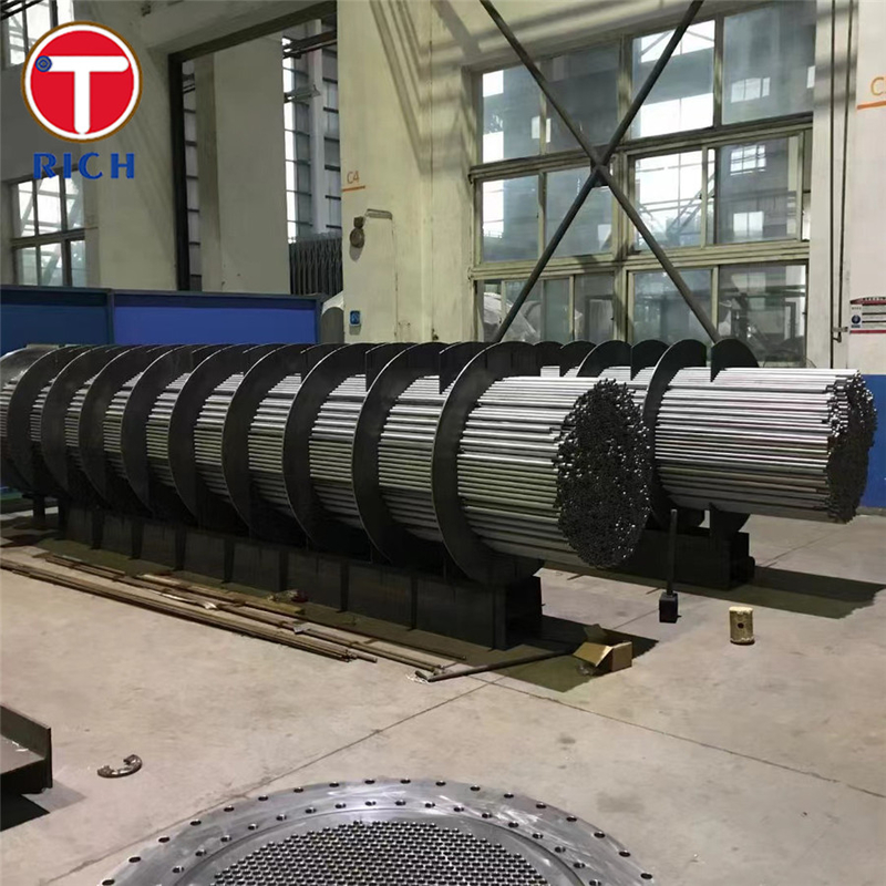 ASTM A688 304 Pipa stainless steel austenit yang dilas untuk pemanas air pemanas panas penukar panas