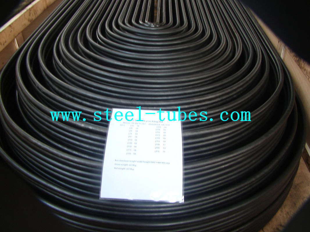 U Bend Tube A 556 / 556M Pipa Carbon Feedwater Cold Drawn Steel Hitam Seamless