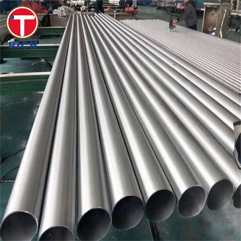 ASTM B675 N08367 Stainless Steel Tube Iron Nickel Chromium Molybdenum Alloy Welded Pipe Untuk Tujuan Umum