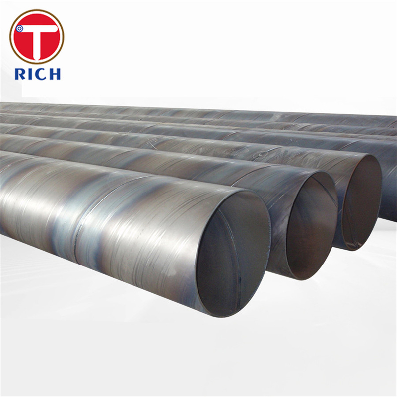 ASTM A1005 Gr.50 Black Plain End Helical Seam Welded Steel Tube Untuk Transportasi Cairan