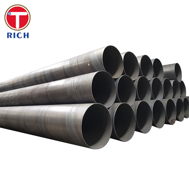 ASTM A1005 Gr.50 Black Plain End Helical Seam Welded Steel Tube Untuk Transportasi Cairan
