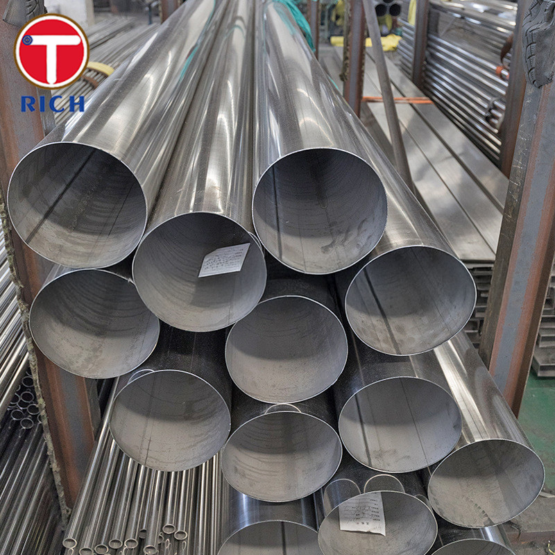 JIS G3468 304 Stainless Steel Tubes Diameter Besar Pipa Stainless Steel Las Untuk Suhu Rendah