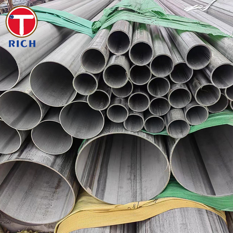 JIS G3468 304 Stainless Steel Tubes Diameter Besar Pipa Stainless Steel Las Untuk Suhu Rendah
