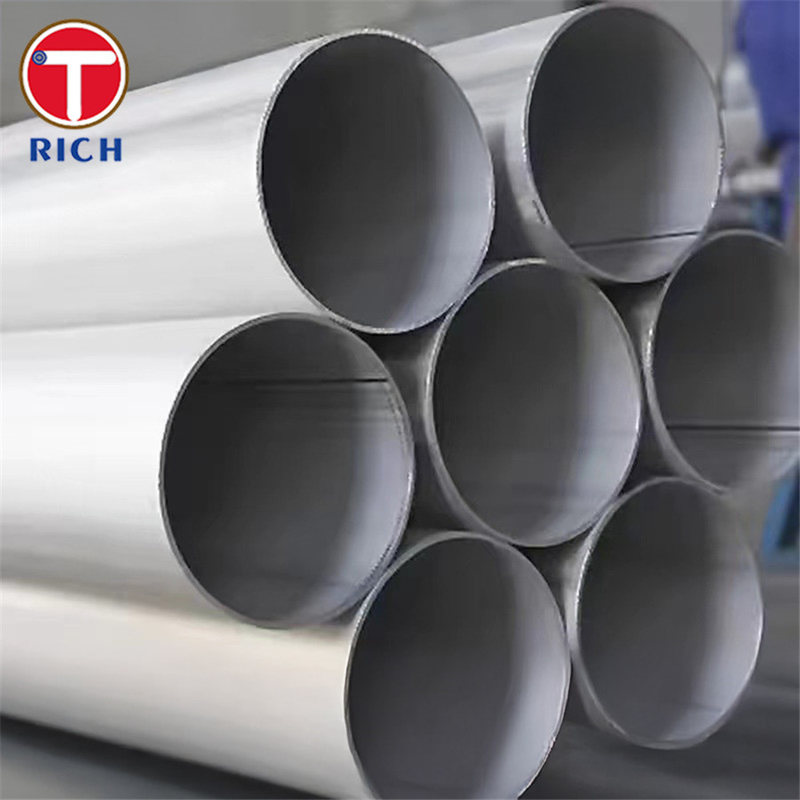 EN 10296-2 X2CrNi12 Tabung Bulat Las Tabung Baja Bulat Las Untuk Teknik Umum