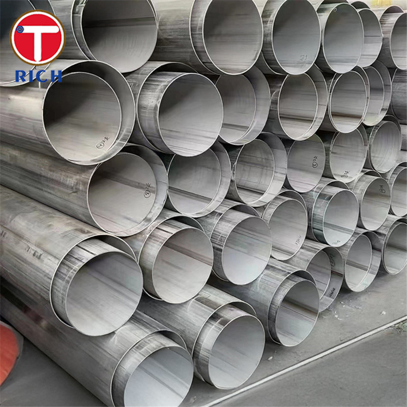 EN 10296-2 X2CrNi12 Tabung Bulat Las Tabung Baja Bulat Las Untuk Teknik Umum