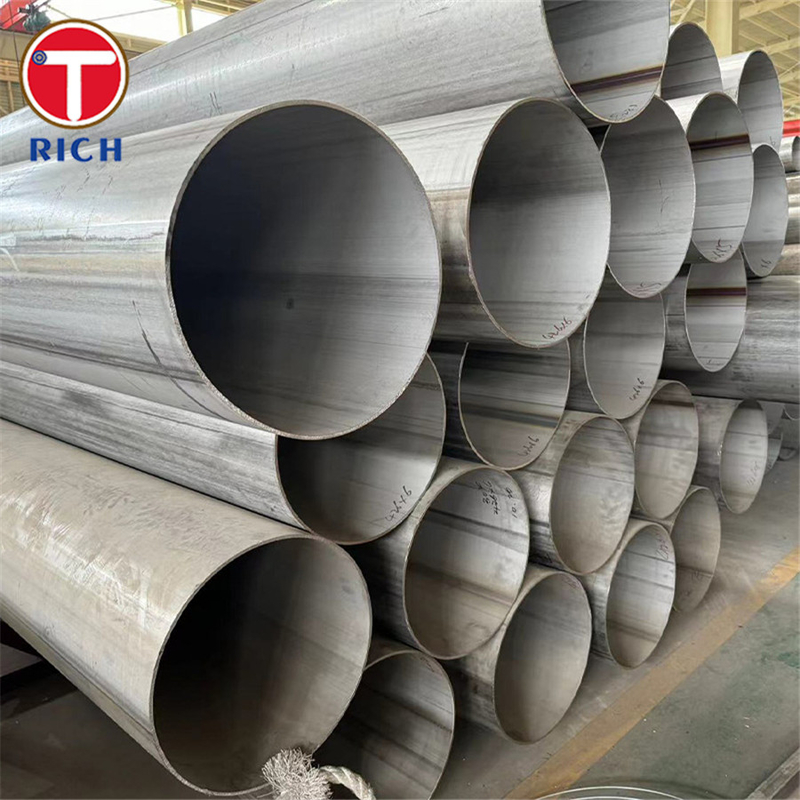 EN 10296-2 X2CrNi12 Tabung Bulat Las Tabung Baja Bulat Las Untuk Teknik Umum