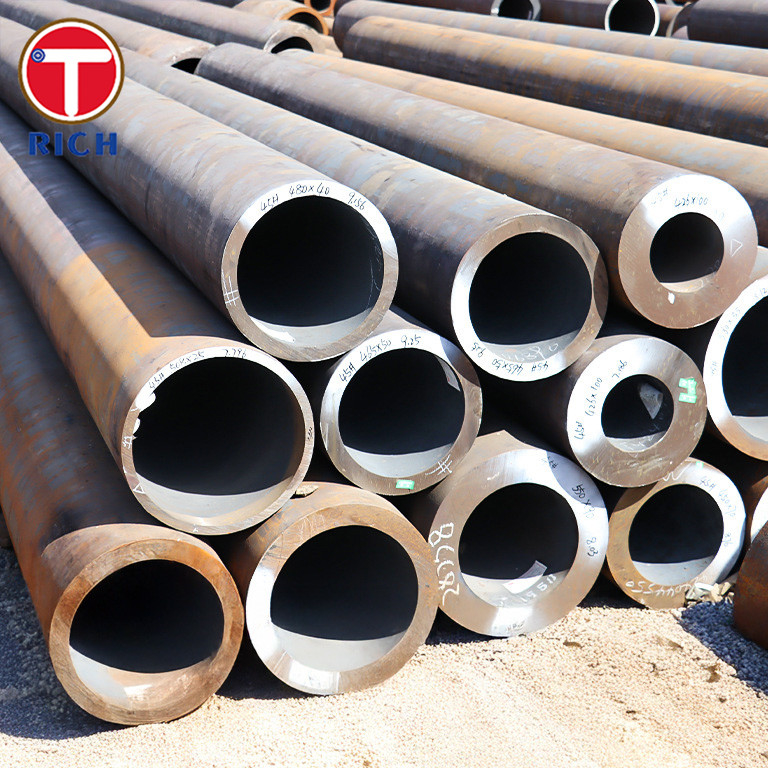 JIS G3475 STKN400 Karbon Steel Seamless Tubes Pipa Tembok Kental Untuk Struktur Bangunan