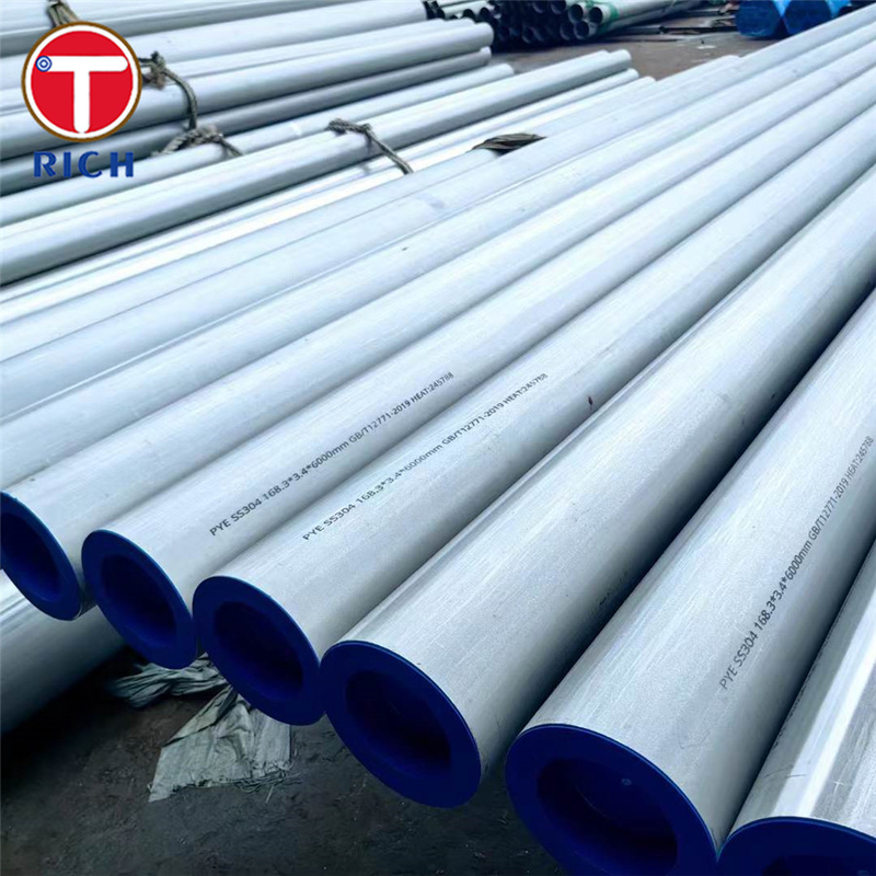 DIN 28180 X5CrNi18-10 tabung penukar panas tabung stainless steel tanpa jahitan untuk penukar panas tabung