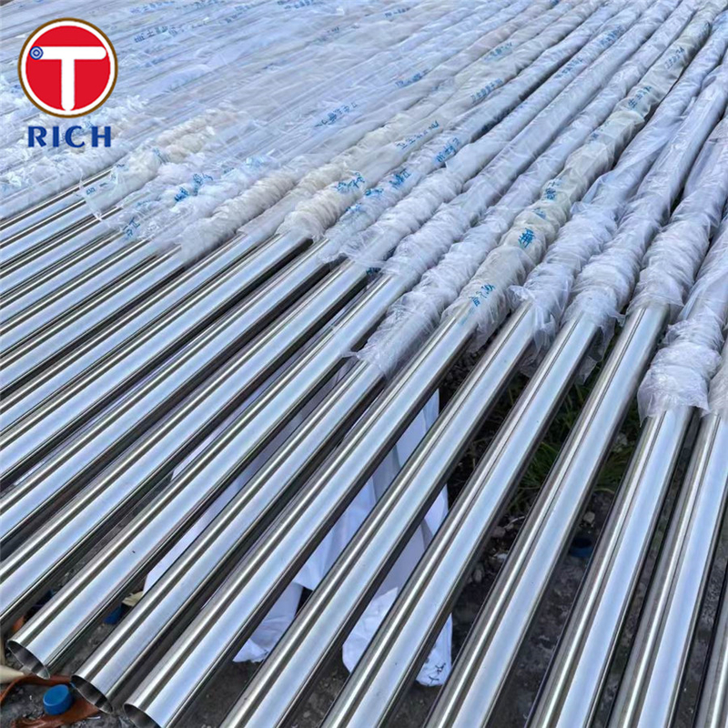 DIN 28180 X5CrNi18-10 tabung penukar panas tabung stainless steel tanpa jahitan untuk penukar panas tabung