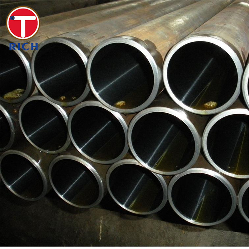 DIN 17174 St35 Pipa Baja Bulat Tabung Baja Precision Seamless Untuk Layanan suhu rendah