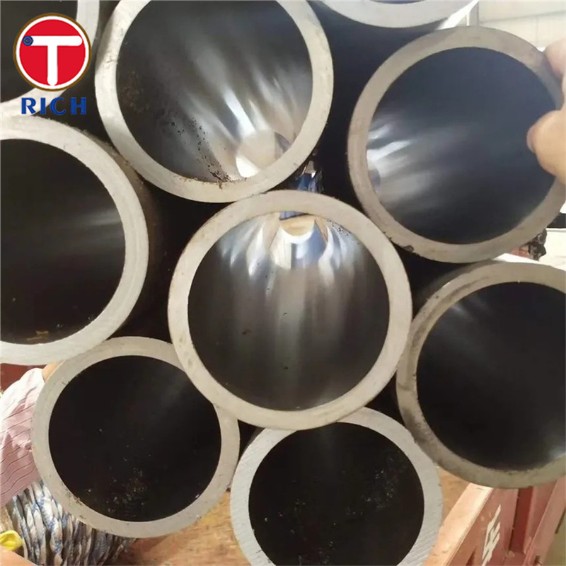 DIN 17174 St35 Pipa Baja Bulat Tabung Baja Precision Seamless Untuk Layanan suhu rendah