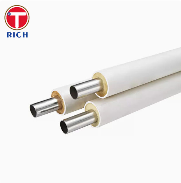 ASTM A213 PVC Lapisan Steel Pipe Seamless Austenitic Stainless Steel Pipe Untuk Isolasi