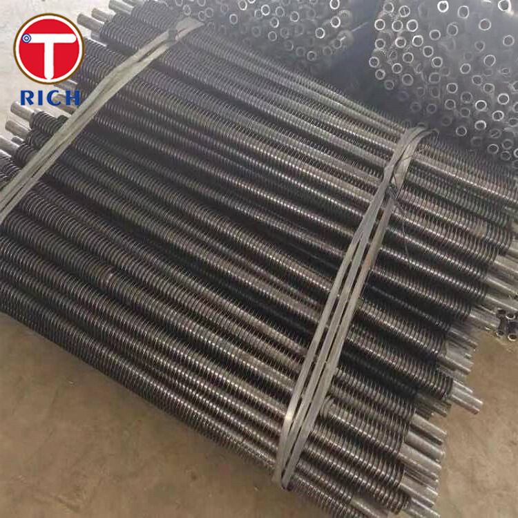 Aluminium L-Foot Tension Wound L-Type Fin Tube untuk penukar panas tahan korosi