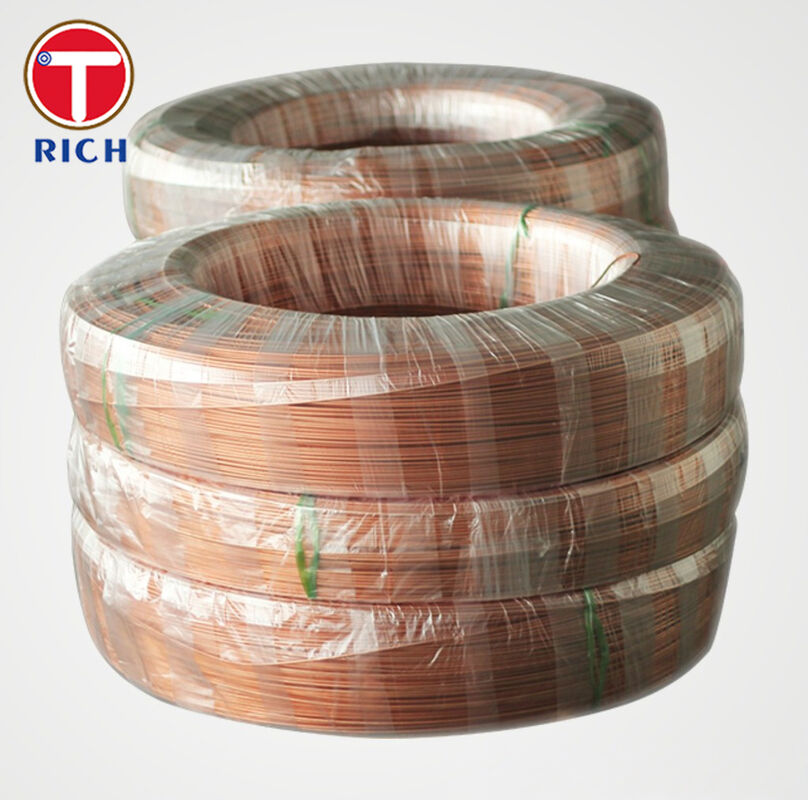 Pipa Baja Karbon Rendah Dinding Ganda Bundy Tube Dilapisi Tembaga untuk Penggunaan Otomotif