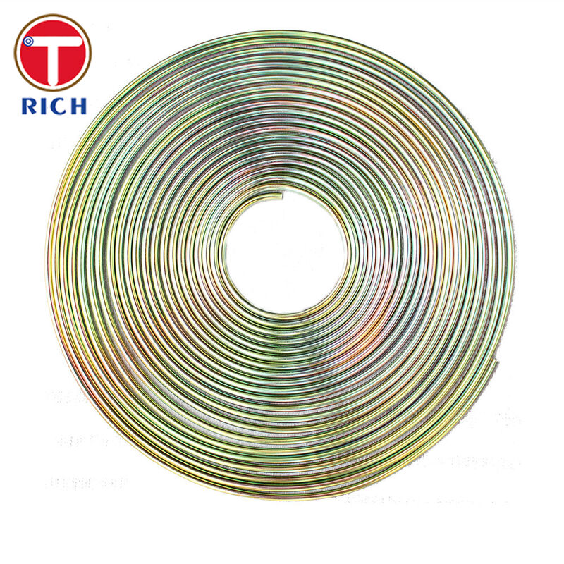 Pipa Baja Karbon Rendah Dinding Ganda Bundy Tube Dilapisi Tembaga untuk Penggunaan Otomotif