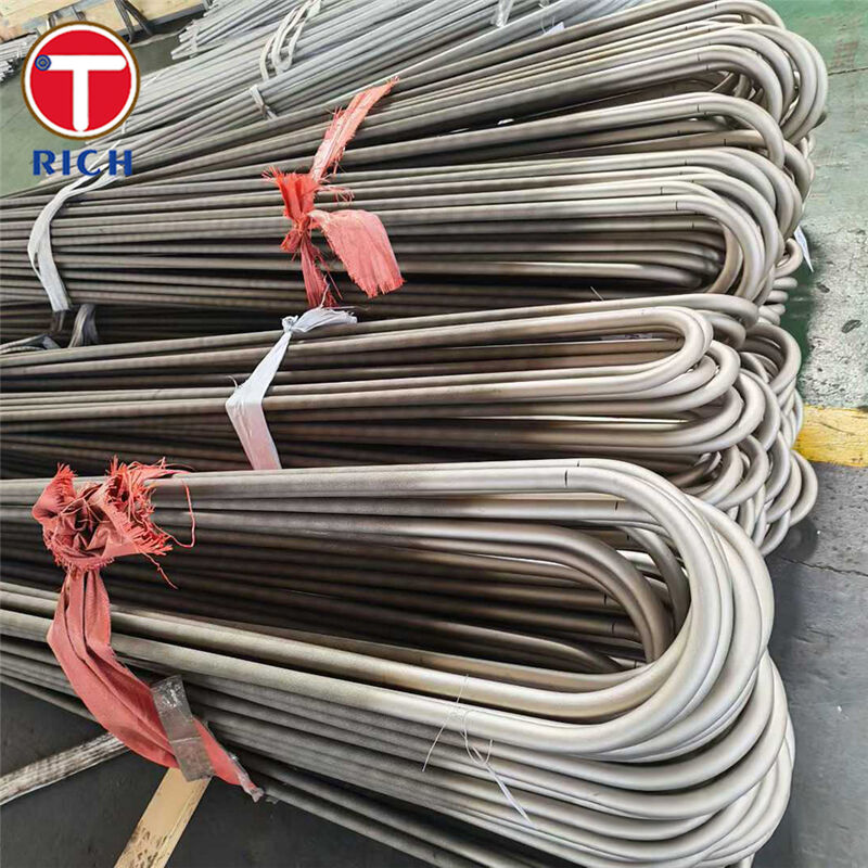 ASTM A179 Tabung U Tekuk Mulus Baja Karbon Rendah Tarik Dingin untuk Penukar Panas