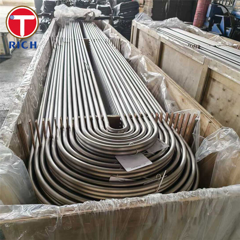 ASTM A179 Tabung U Tekuk Mulus Baja Karbon Rendah Tarik Dingin untuk Penukar Panas