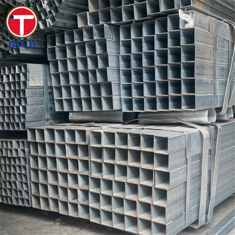 Q235 Pipa persegi las baja struktural karbon untuk aplikasi arsitektur dengan pilihan tarik dingin dan digulung panas