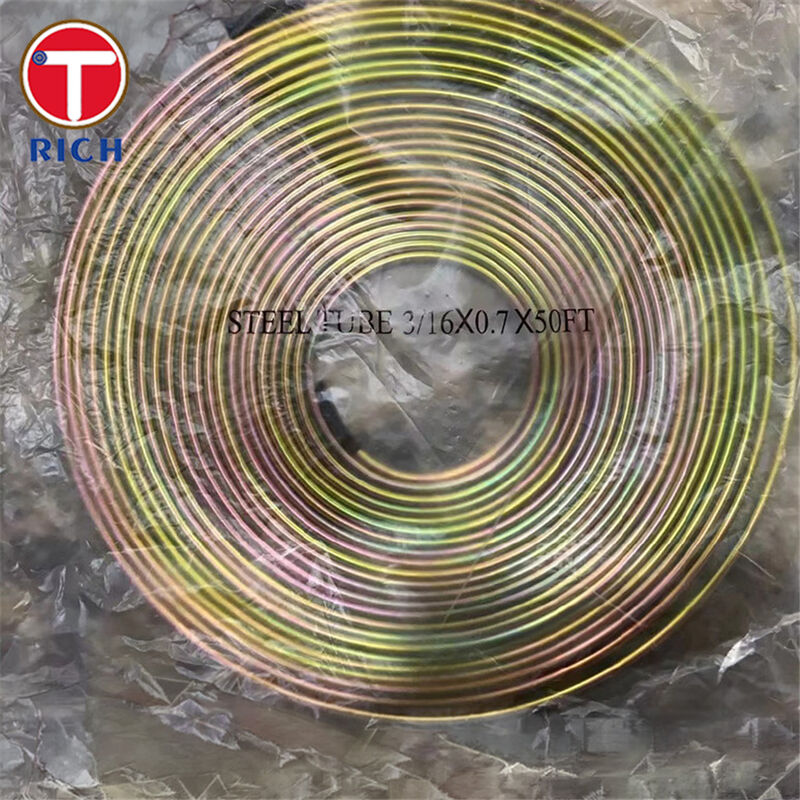 SAE J527 Tabung Bundy Berlapis Tembaga dengan Diameter Luar 4,76-12,7 mm untuk Aplikasi Saluran Rem