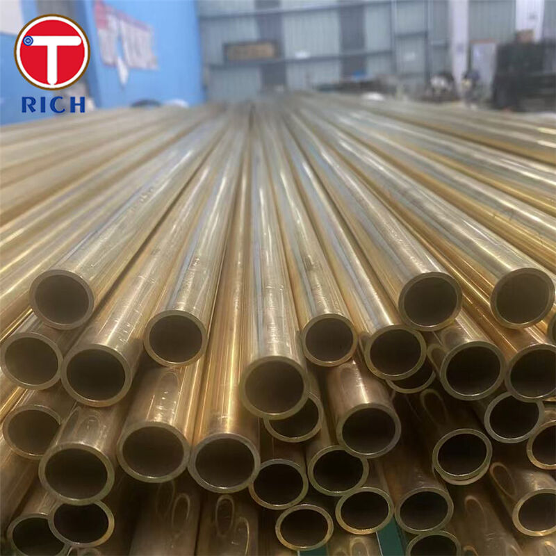 BFe10-1-1 Tabung Kondensor Tembaga-Nikel Tanpa Sambungan dengan Ketahanan Korosi dan Daya Tahan Air Laut untuk Perpindahan Panas yang Efisien