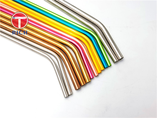 Harga yang bagus 6mm 8mm 12mm 304 Stainless Steel Logam Minum Straw Set Untuk Kopi Teh Susu on line