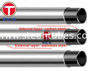 Harga yang bagus GB / T 18704 Pipa Stainless Steel Berpakaian Pipa Baja Tabung Stainless Steel 302 304 12Cr17Mn6Ni5N on line