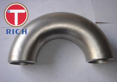 Harga yang bagus Seamless 180 Derajat Pipa Siku 21,3 - 610mm Diameter Luar Untuk Bagian-bagian Mesin on line