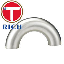 Harga yang bagus Asme Standard B16.9 Din 2605 Siku Stainless Steel 180 Derajat Bentuk Yang Sama on line
