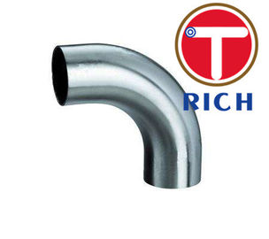 Harga yang bagus Mesin Tabung Baja Stainless Tempa 90 derajat Siku ASME B16.9 DIN 2605 on line