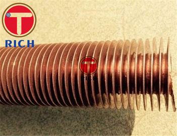 Harga yang bagus OD25mm Pipa Tembaga Bersirip Bergerigi untuk Pendingin Udara on line