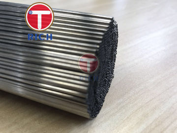 Harga yang bagus Bentuk Bulat Tabung Baja Mulus Presisi Cut Tabung Kapiler Warna Silver on line