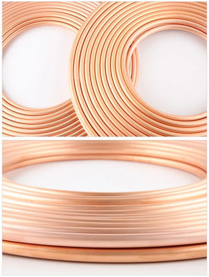 Cold Drawn Hollow Copper Tube C1100 AC Coil Tinned