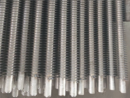 Harga yang bagus 0.3mm Tebal Aluminium Finned Tubes Untuk Minyak Konduksi Panas Suhu Tinggi on line