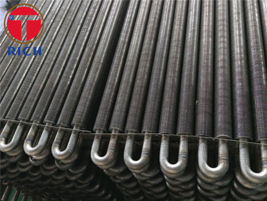 Harga yang bagus Brown Fintube Hairpin Heat Exchanger Aisi Tabung Sirip Tertanam Tebal 1mm on line